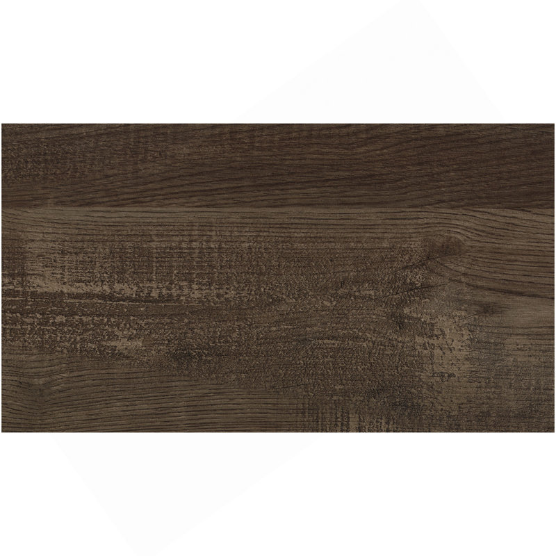 Mobilier de chambre à coucher en bois avec tête de lit à panneau de lit simple rustique à finition brune 1pc, Brun rustique