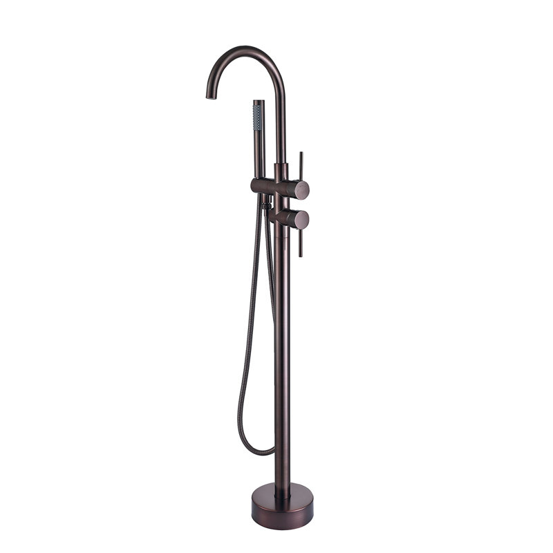 Freestanding Tub Filler with Diverter, Oil Rubbed Bronze