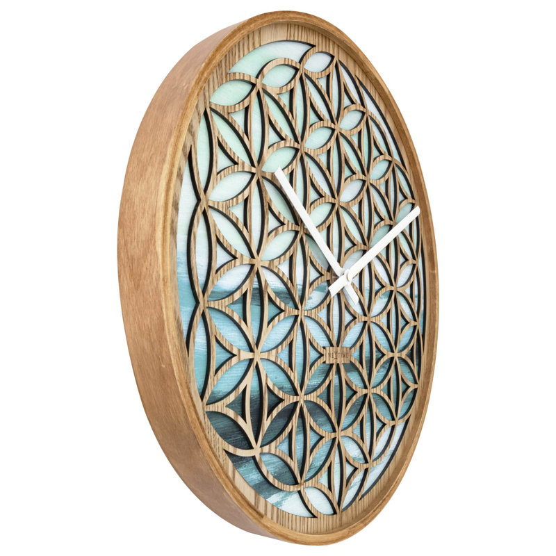 Peace & Calm Solid Wood Wall Clock