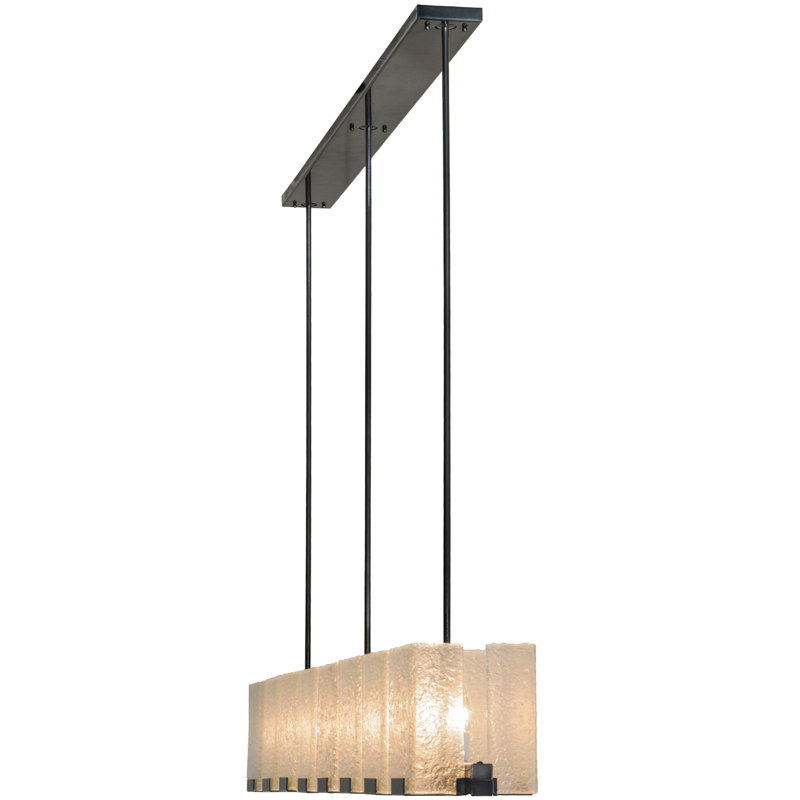 Luminaire suspendu linéaire 8 lumières Ice Cube