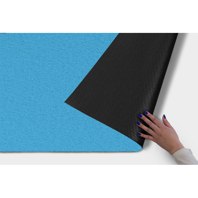 Non-Slip Outdoor Doormat, Blue Coast