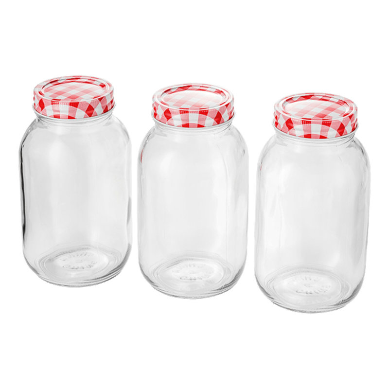 Judge Kitchen, 3 Piece Preserving Jar Set, 1L