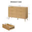 Double Dresser, Natural Dresser With Drawers