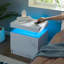 LED Nightstand with 2 Drawers-96799126