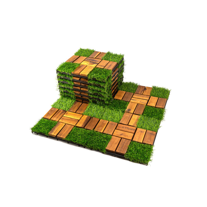 Carreau de terrasse en bois d'acacia 057, 30