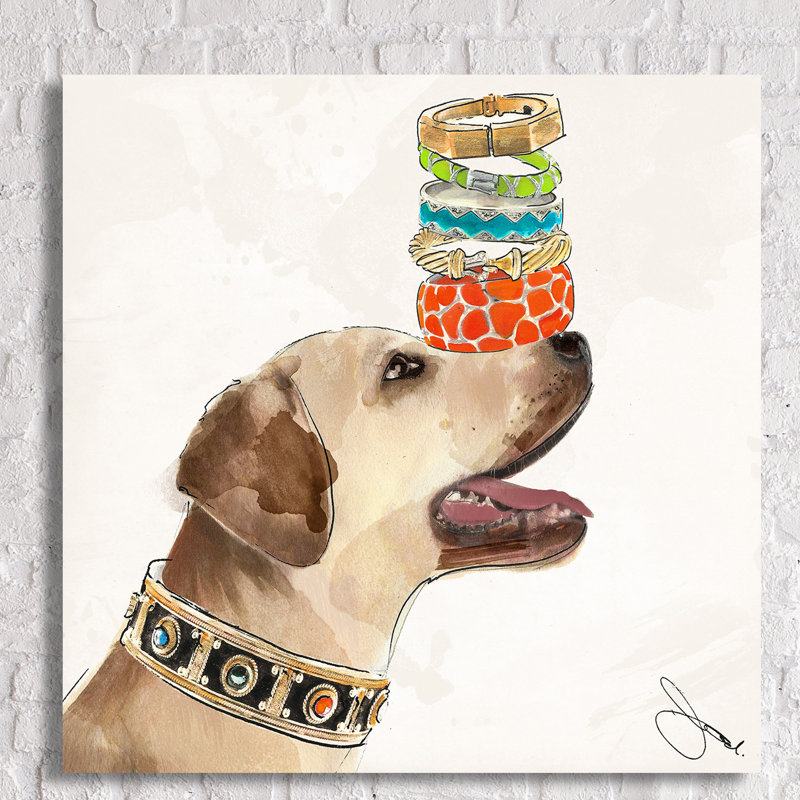 «Accessory Hound», impression, H 28 po x l 28 po x P 1,5 po, Toile tendue