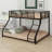 Allaben Metal Bunk Bed With Ladder And Guardrail-1229065790