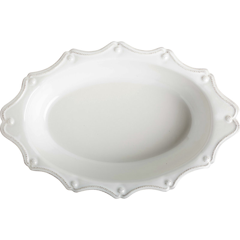 Berry & Thread 18" Oval Baker - Whitewash