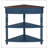 33.8'' Small Triangle Corner Table, Wood Corner Side Table for Small Spaces/ Living Room, 3 Tier End Corner Table with Solid Wood Legs-1273634573