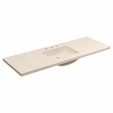 60" Palomar Vanity Top With Integral Sink In Earth - 8" Widespread Cutout