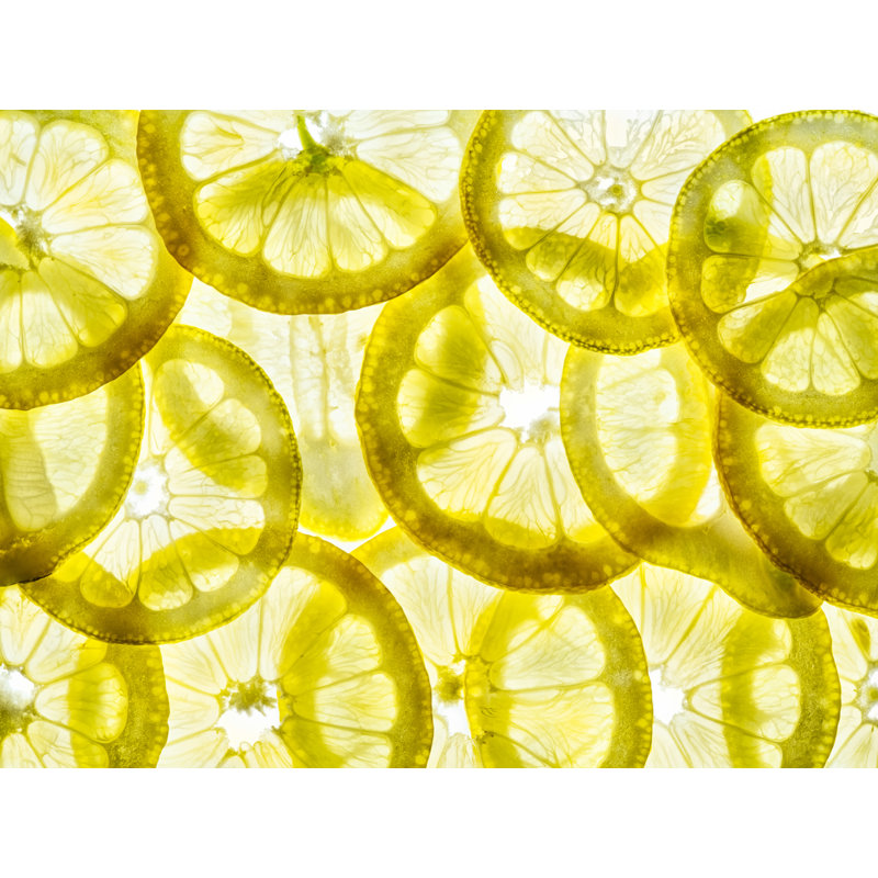 Lemon Slices Print by Harold Davis, Black Framed Paper, 20" H x 16" W