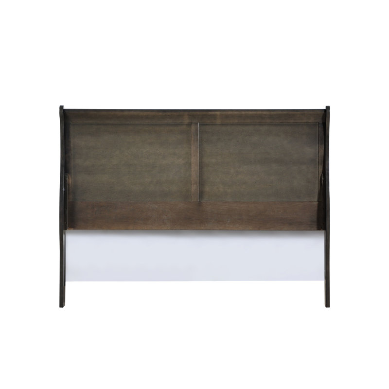 Lit très grand Eastern en gris foncé - soutient une atmosphère de chambre à coucher reposante et une construction attrayante