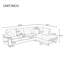 Canapé modulaire en forme de L 109,2 po U_Style avec coussins de dossier amovibles et 2 coussins