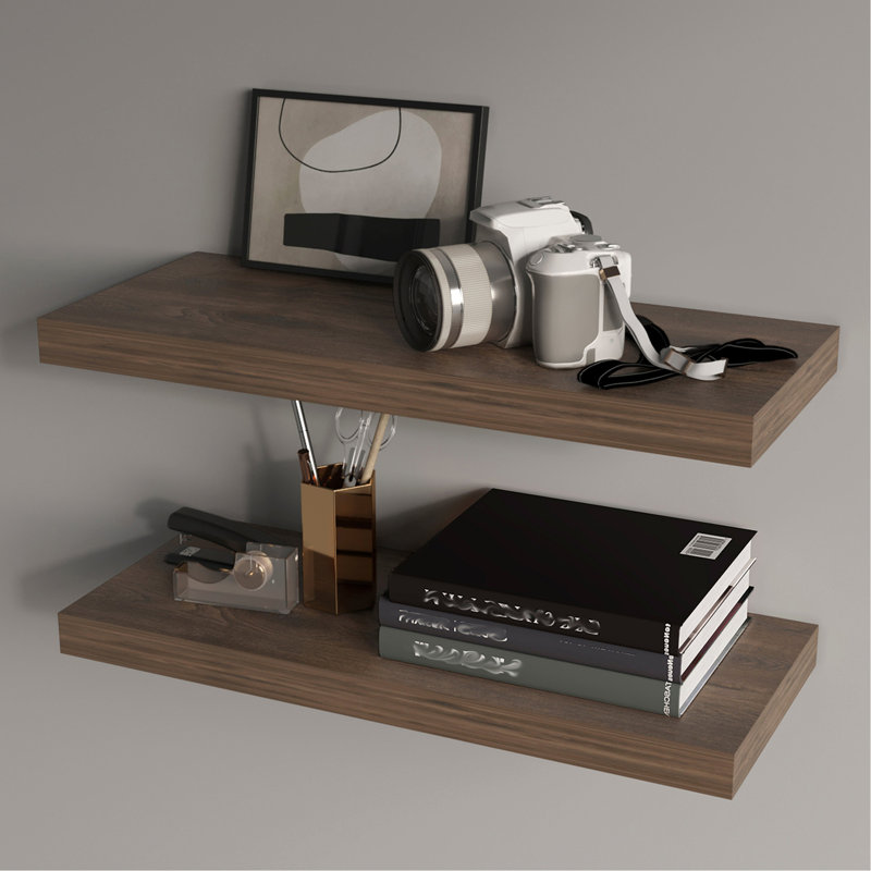 Grey Walnut Floating Shelf