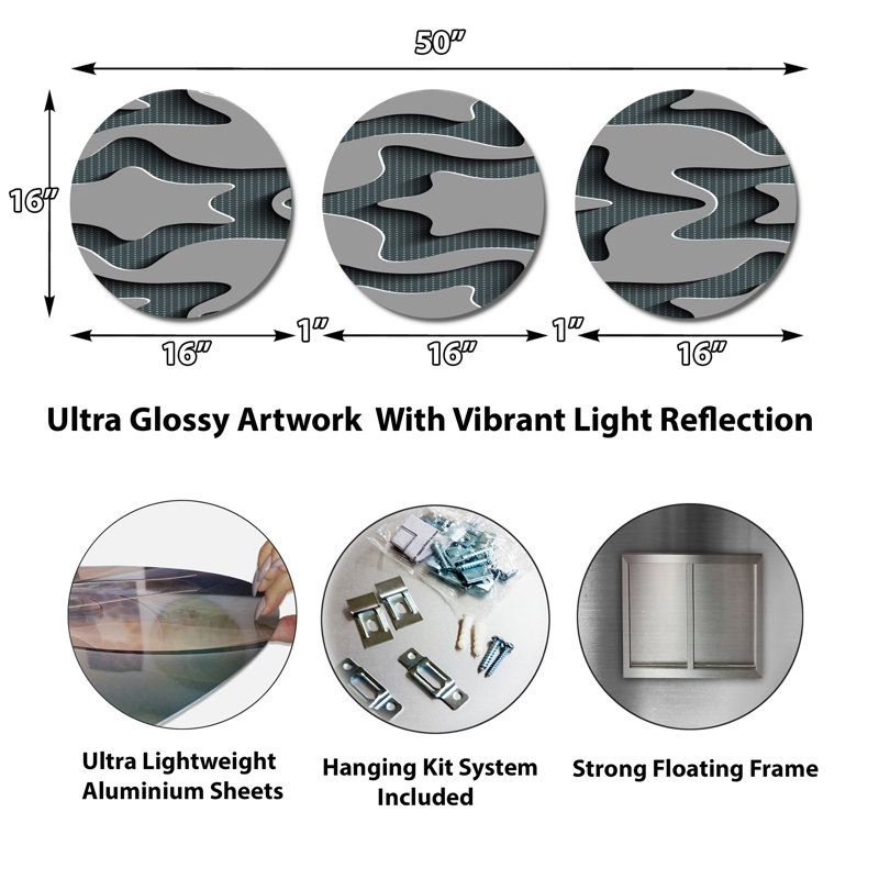Abstract Wall Decor on Metal