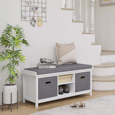 2 Pair Shoe Storage Bench