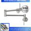 Robinet remplisseur mural à un trou avec deux poignées, finition nickel brossé, bras pivotant à 360 °, fabrication pivotante pliable en laiton massif, idéal pour robinet de cuisine, nickel, pivotant, design-468802527
