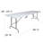 Parker 8' Height Adjustable Plastic Folding Event Table with Carrying Handle