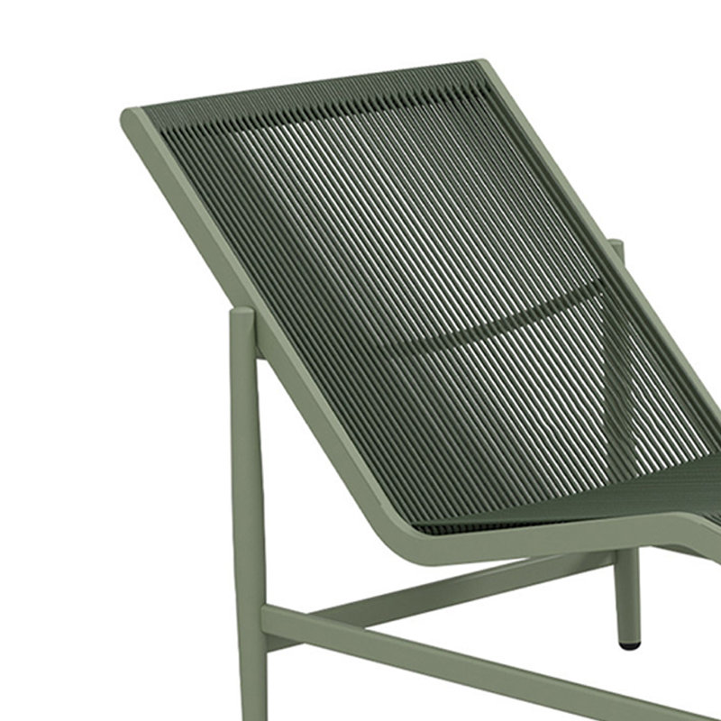 Outdoor courtyard hotel leisure lounge chair, Green