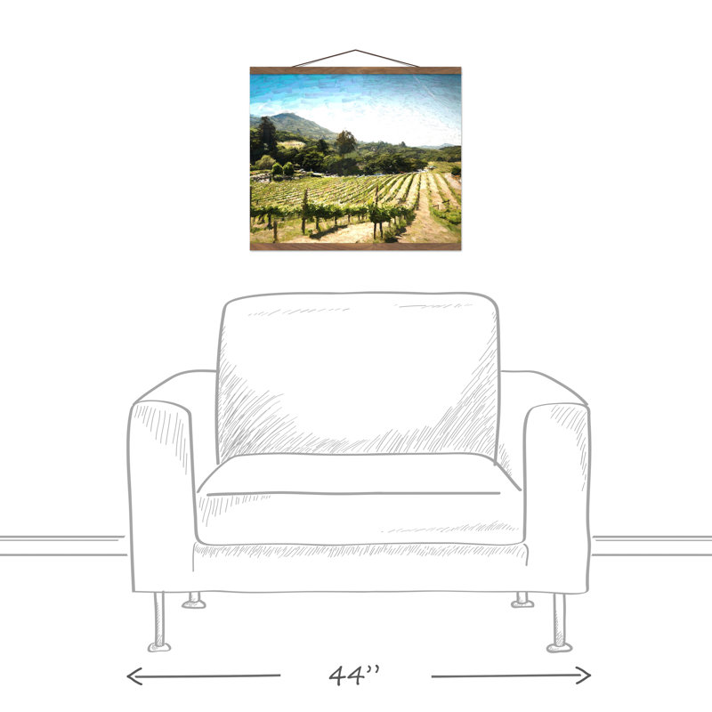 Vineyard - Sans cadre, reproduction d'art sur toile