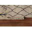 Tapis oriental marocain en laine treillis ivoire 8 x 11