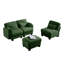 Canapé modulaire en chenille vert modulaire à compression pour la maison