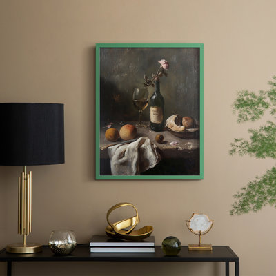 Reproduction encadrée FLORAL Series DCCxxv - bois massif