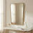Undulating Reversible Engineered Wood Wall Mirror
