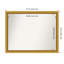Townhouse Gold Non-Beveled Bathroom Wall Mirror-1016737288