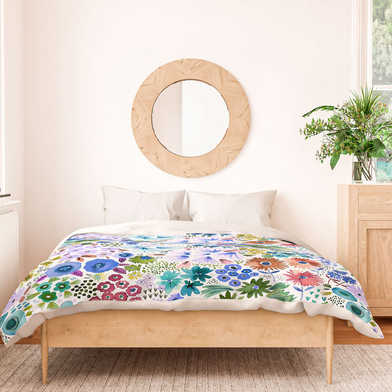 Housse de couette en coton Ninola, Housse de couette pour lit double