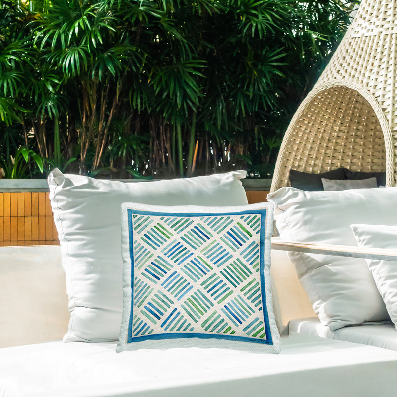 Geometric Outdoor Throw Pillow