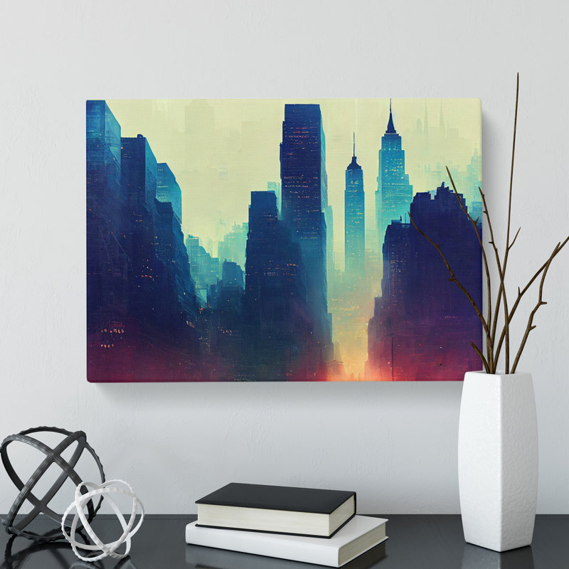 New York City Skyline Vol.2 - Wrapped Canvas Print, 35cm H x 50cm W x 3cm D