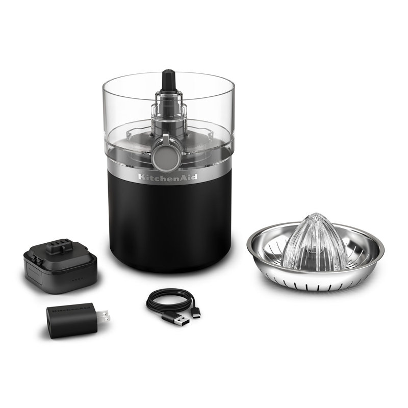 Extracteur de jus sans fil KitchenAid Go avec pile amovible, alésoir à inversion automatique et verseur de précision