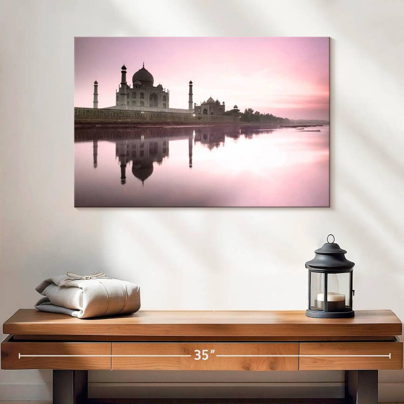 Kavia Taj Mahal From Yamuna River, 16" H x 24" W