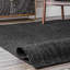 Tapis noir en jute touffeté à la main Bernyce-1989278747
