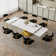 Edora 62.99'' to 94.48" Extendable Rectangular Sintered Stone Dining Table for 8-10