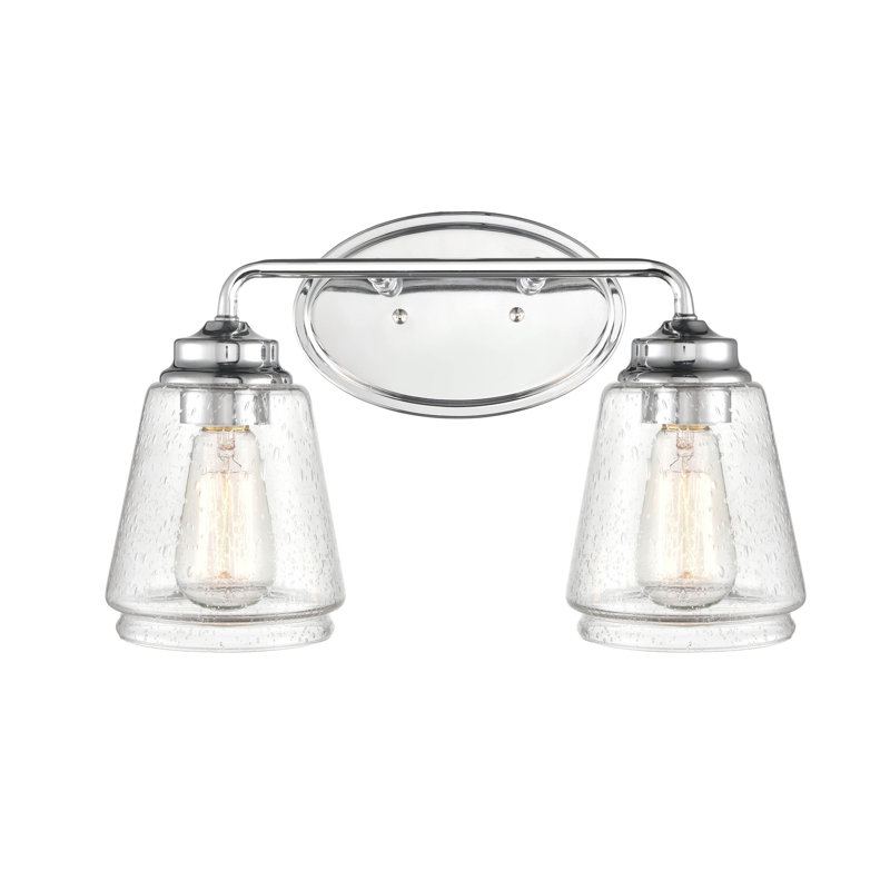 Éclairage pour salle de bain à intensité variable 2 lumières Kennelly, Chrome