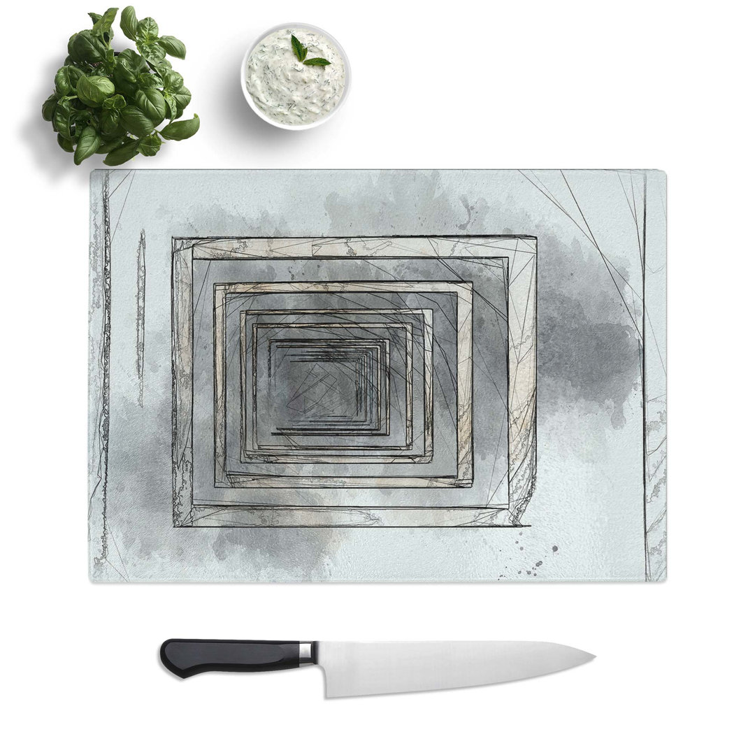 Tempered Glass Sketching the Architecture Vol.53 Chopping Board