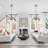 2-Light 16 Inch Brushed Nickel Dome Pendant Light for Kitchen Island, Dining Room-115827986