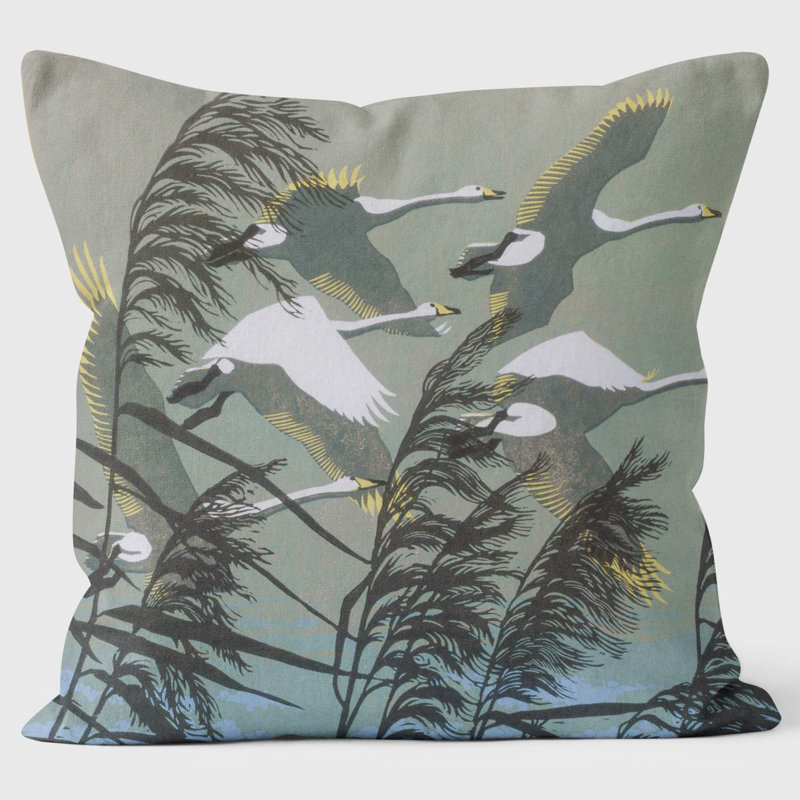 Whooper Swans - Robert Gillmor Cushion