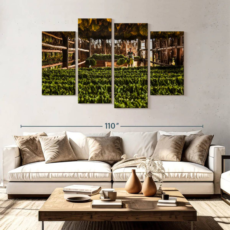 Harnek Tobacco Barn, 54" H x 84" W