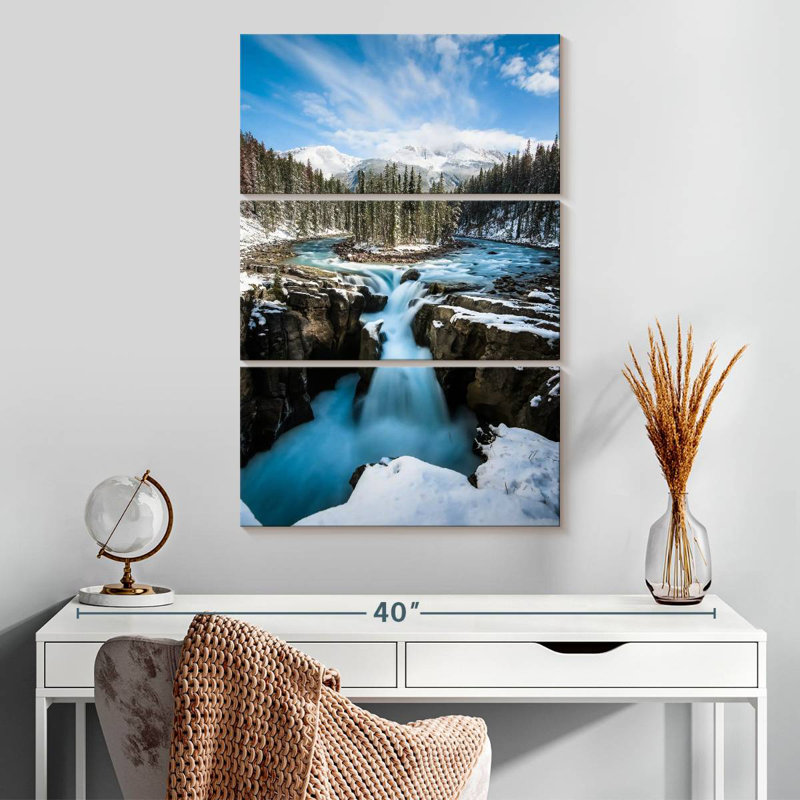 Alvord Frosty Waterfall, H 32 po x l 20 po