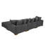 Canapé modulaire rembourré 5 pièces Blondun-222322488