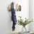 Cayden Wall Mounted Coat Rack in Black/Brown