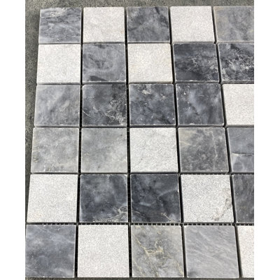 Carreau de mosaïque 2 po x 2 po Marble Grid