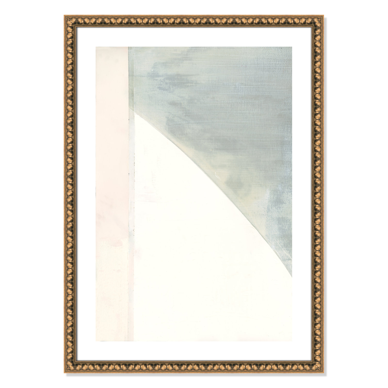 In Neutral I - Painting Print, Gold Bead Framed Paper, 35.5" H x 25.5" W x 1.13" D