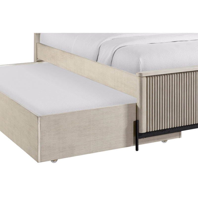 Lit gigogne double Taupe