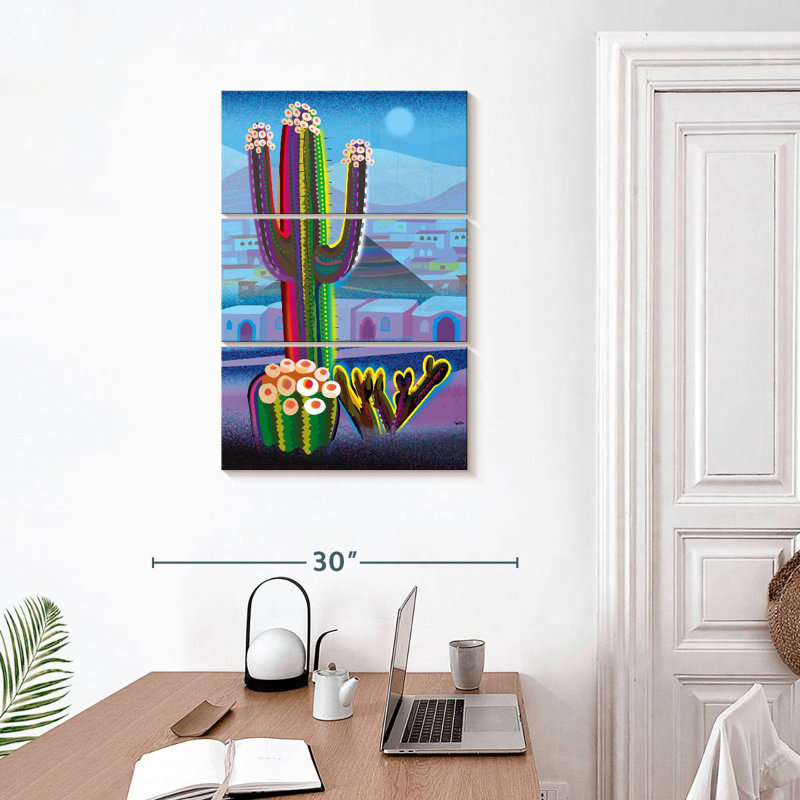 Cactus du désert, H 32 po x l 20 po