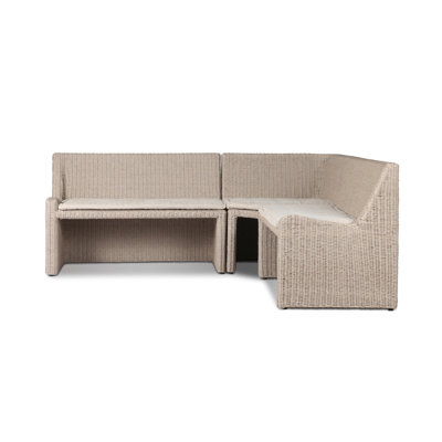 Senna Outdoor L-Shape Dining Banquette