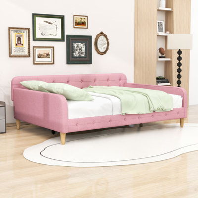 Upholstered Daybed with Button-Tufted Design by Lark Manor